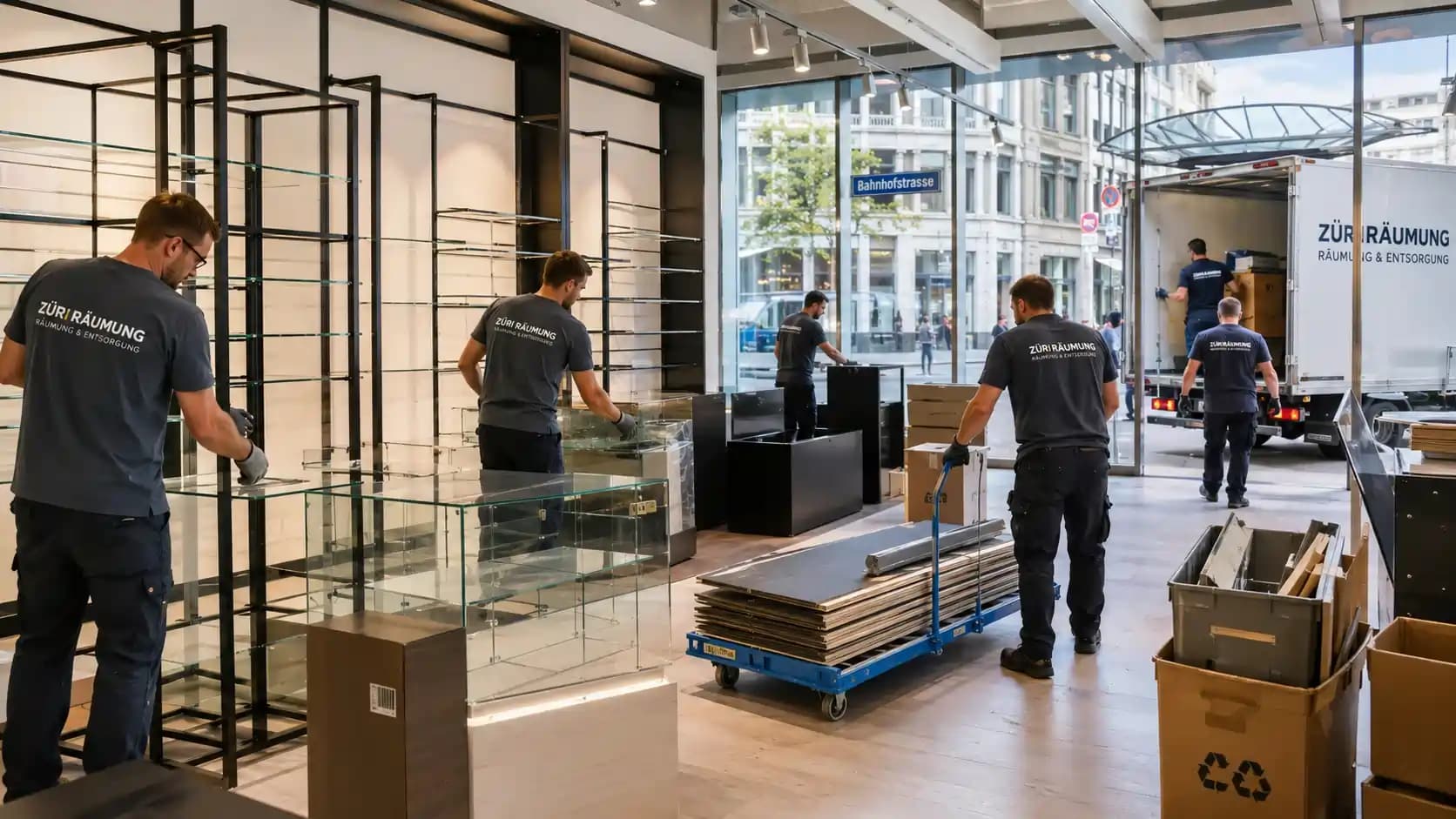Professionelle Ladenräumung in Zürich
