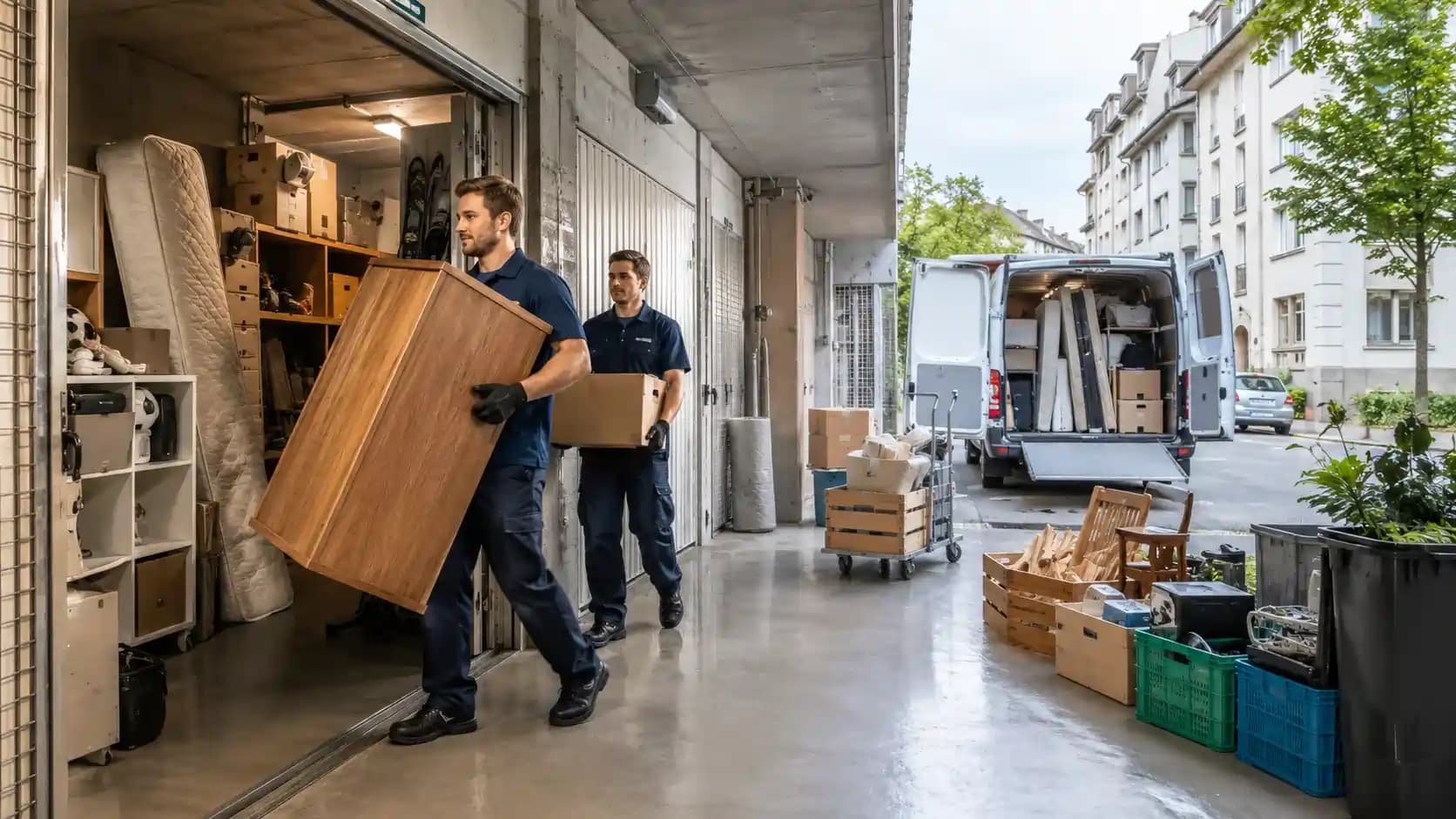 Basement clearance team in Zurich