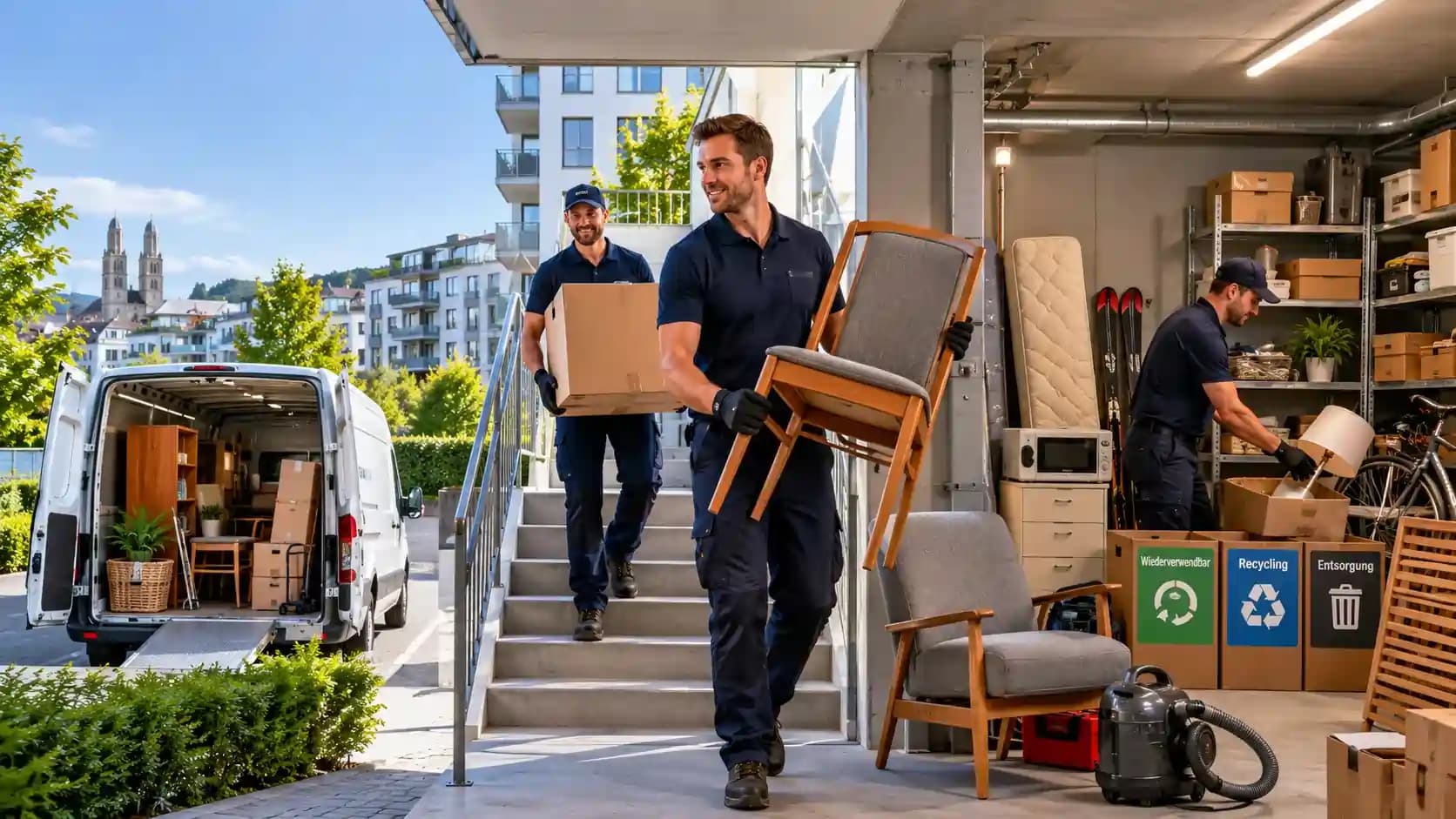Kellerräumung in Zürich mit versichertem Räumungsteam