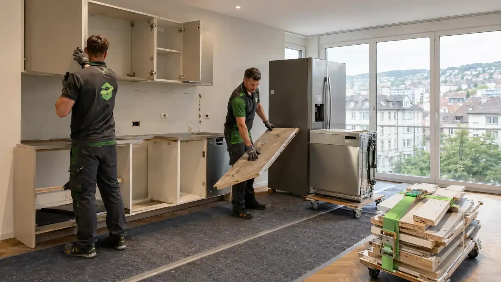 Küchenschränke und Geräte abholen in Zürich