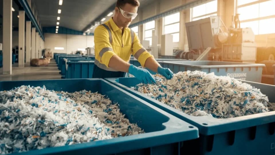 Recycling-Abholung in Zürich