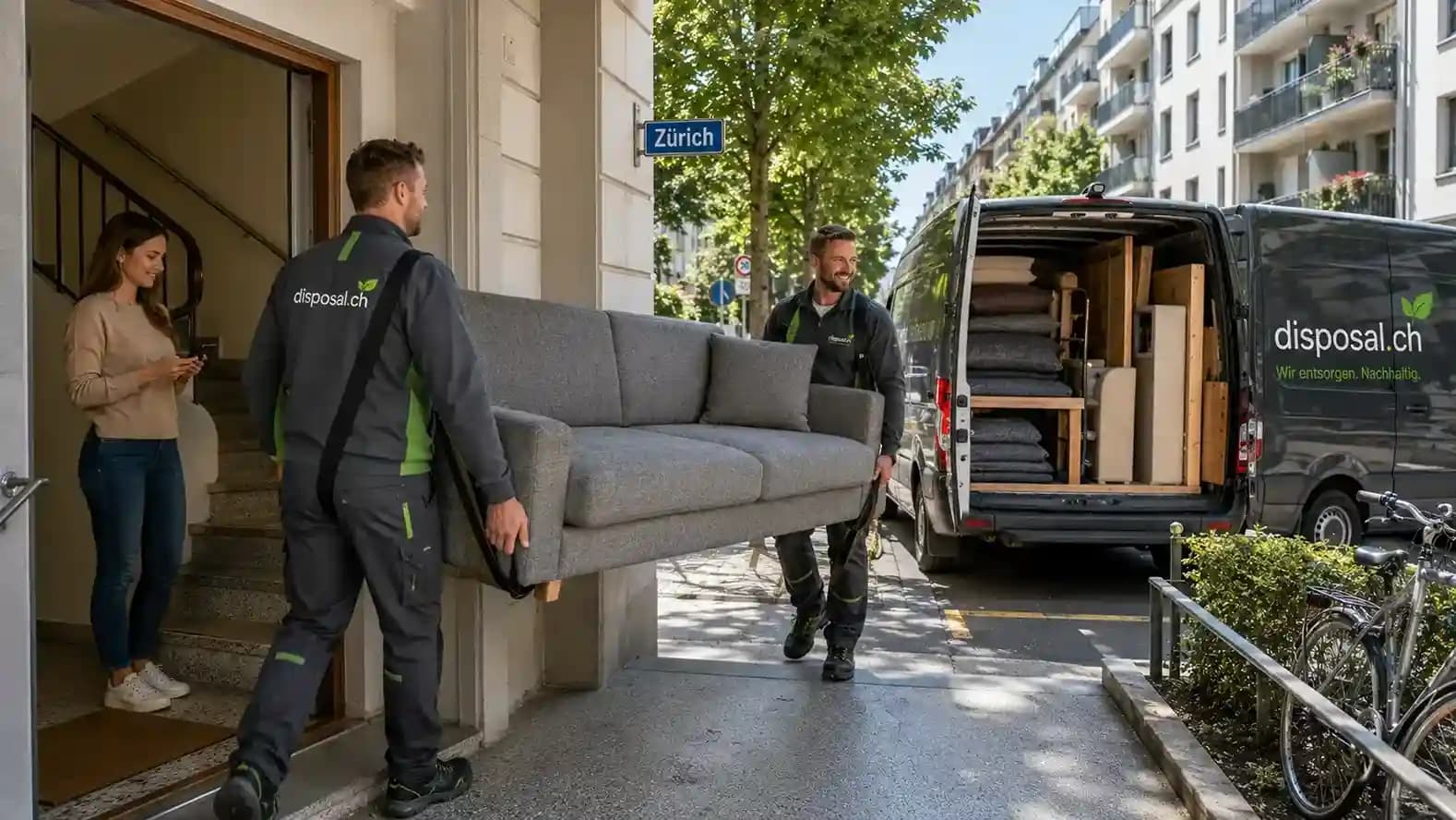 Corner sofa collection and disposal in Zurich